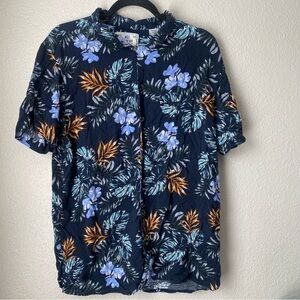 Floral Men's Casual Button Down Shirt